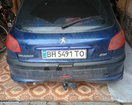 Синий Пежо 206, объемом двигателя 1.4 л и пробегом 290 тыс. км за 1600 $, фото 3 на Automoto.ua