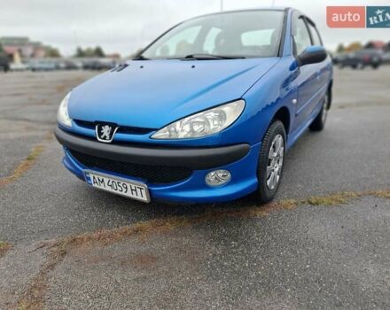Синий Пежо 206, объемом двигателя 1.36 л и пробегом 153 тыс. км за 4400 $, фото 7 на Automoto.ua