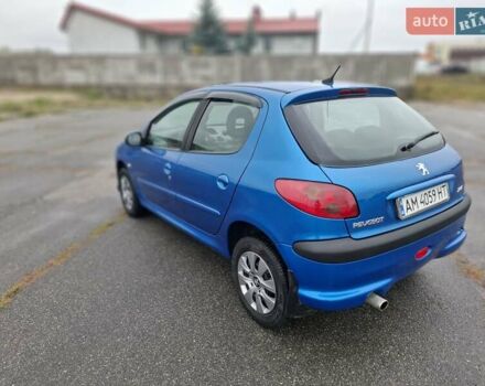 Синий Пежо 206, объемом двигателя 1.36 л и пробегом 153 тыс. км за 4400 $, фото 16 на Automoto.ua