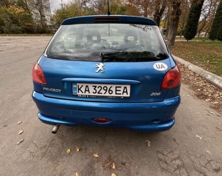 Синий Пежо 206, объемом двигателя 1.4 л и пробегом 193 тыс. км за 3500 $, фото 1 на Automoto.ua