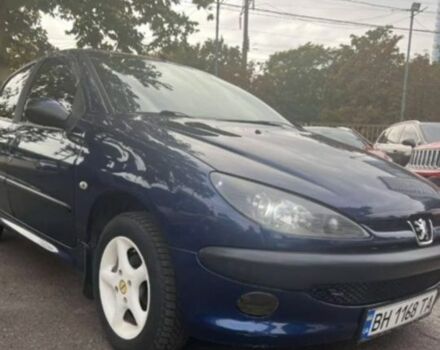 Синий Пежо 206, объемом двигателя 1.4 л и пробегом 183 тыс. км за 3800 $, фото 3 на Automoto.ua