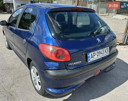 Синий Пежо 206, объемом двигателя 1.36 л и пробегом 172 тыс. км за 3000 $, фото 8 на Automoto.ua