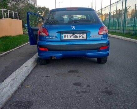 Синий Пежо 206, объемом двигателя 1.1 л и пробегом 125 тыс. км за 4300 $, фото 6 на Automoto.ua