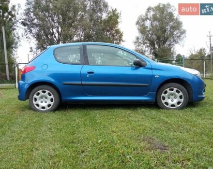 Синий Пежо 206, объемом двигателя 1.4 л и пробегом 200 тыс. км за 4200 $, фото 1 на Automoto.ua