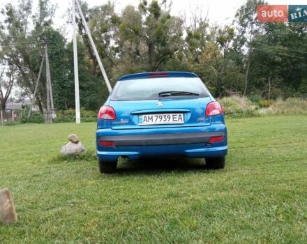 Синий Пежо 206, объемом двигателя 1.4 л и пробегом 200 тыс. км за 4200 $, фото 3 на Automoto.ua
