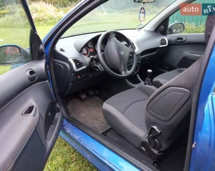 Синий Пежо 206, объемом двигателя 1.4 л и пробегом 200 тыс. км за 4200 $, фото 6 на Automoto.ua