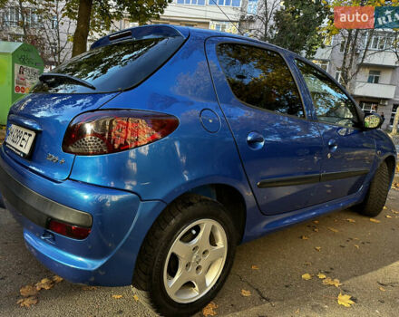 Синій Пежо 206, об'ємом двигуна 1.12 л та пробігом 178 тис. км за 4400 $, фото 7 на Automoto.ua