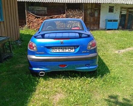 Синий Пежо 206, объемом двигателя 1.6 л и пробегом 215 тыс. км за 3300 $, фото 3 на Automoto.ua