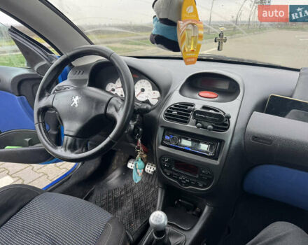 Синий Пежо 206, объемом двигателя 2 л и пробегом 222 тыс. км за 2699 $, фото 6 на Automoto.ua