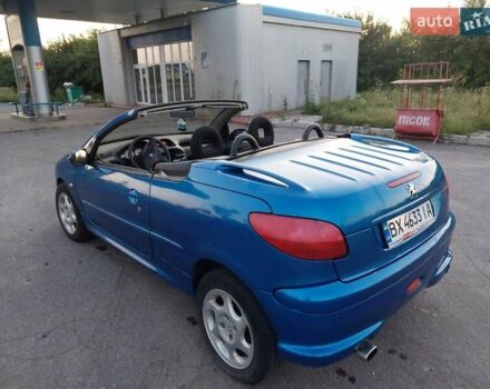 Синій Пежо 206, об'ємом двигуна 2 л та пробігом 150 тис. км за 3100 $, фото 7 на Automoto.ua