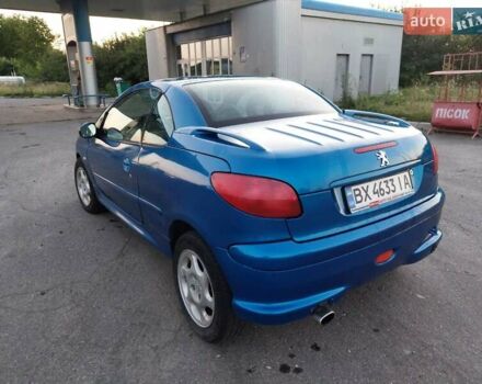 Синій Пежо 206, об'ємом двигуна 2 л та пробігом 150 тис. км за 3100 $, фото 3 на Automoto.ua