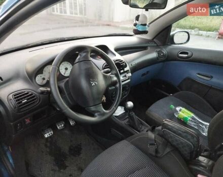 Синій Пежо 206, об'ємом двигуна 2 л та пробігом 150 тис. км за 3100 $, фото 10 на Automoto.ua