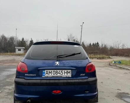 Синий Пежо 206, объемом двигателя 1.1 л и пробегом 2 тыс. км за 3500 $, фото 7 на Automoto.ua