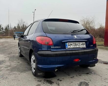 Синий Пежо 206, объемом двигателя 1.1 л и пробегом 2 тыс. км за 3500 $, фото 4 на Automoto.ua