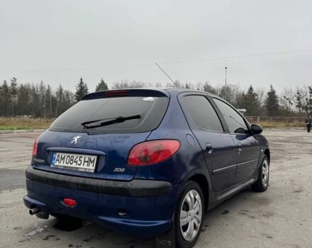 Синий Пежо 206, объемом двигателя 1.1 л и пробегом 2 тыс. км за 3500 $, фото 2 на Automoto.ua