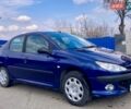 Синий Пежо 206, объемом двигателя 1.36 л и пробегом 117 тыс. км за 3400 $, фото 1 на Automoto.ua