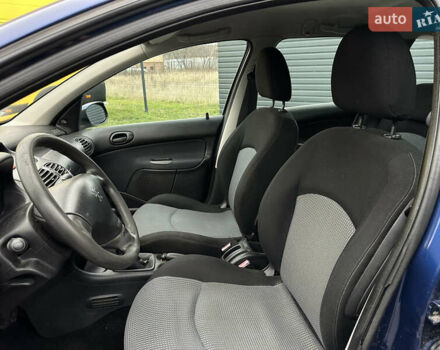 Синий Пежо 206, объемом двигателя 1.36 л и пробегом 217 тыс. км за 3150 $, фото 19 на Automoto.ua