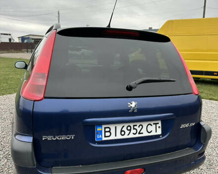 Синий Пежо 206, объемом двигателя 1.36 л и пробегом 217 тыс. км за 3150 $, фото 10 на Automoto.ua