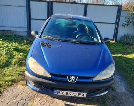 Синий Пежо 206, объемом двигателя 1.1 л и пробегом 141 тыс. км за 1700 $, фото 1 на Automoto.ua