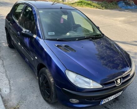 Синій Пежо 206, об'ємом двигуна 1.6 л та пробігом 205 тис. км за 1350 $, фото 1 на Automoto.ua