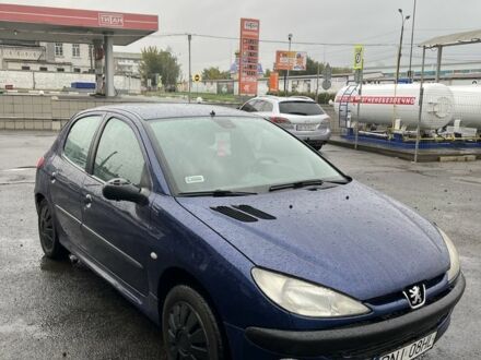 Синий Пежо 206, объемом двигателя 1.6 л и пробегом 250 тыс. км за 1250 $, фото 1 на Automoto.ua