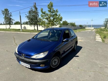 Синий Пежо 206, объемом двигателя 1.4 л и пробегом 733 тыс. км за 2100 $, фото 1 на Automoto.ua