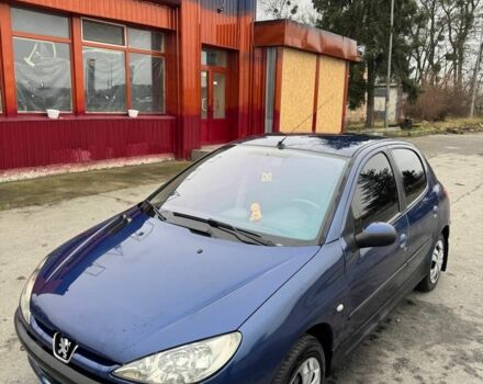 Синий Пежо 206, объемом двигателя 1.1 л и пробегом 2 тыс. км за 3500 $, фото 1 на Automoto.ua