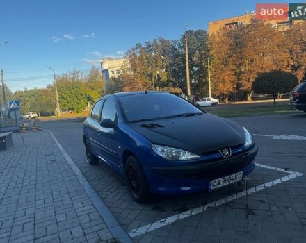 Синий Пежо 206, объемом двигателя 1.4 л и пробегом 204 тыс. км за 3000 $, фото 1 на Automoto.ua