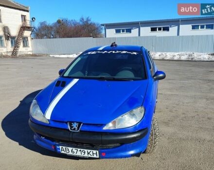 Синий Пежо 206, объемом двигателя 1.36 л и пробегом 215 тыс. км за 2500 $, фото 1 на Automoto.ua