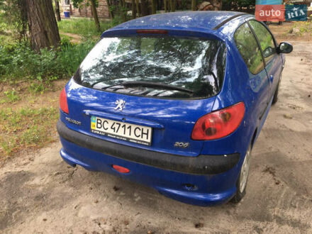 Синій Пежо 206, об'ємом двигуна 1.1 л та пробігом 205 тис. км за 2100 $, фото 1 на Automoto.ua