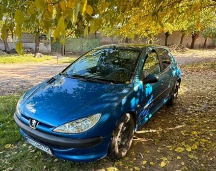 Синій Пежо 206, об'ємом двигуна 1.4 л та пробігом 197 тис. км за 3400 $, фото 1 на Automoto.ua