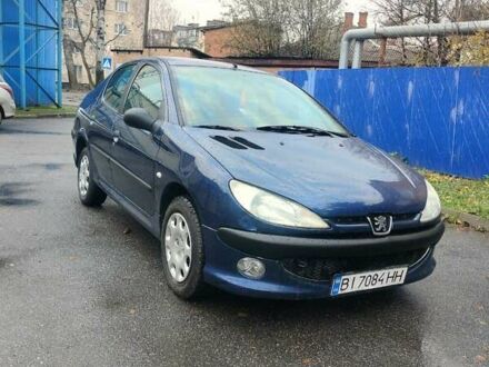 Синий Пежо 206, объемом двигателя 1.36 л и пробегом 184 тыс. км за 2850 $, фото 1 на Automoto.ua