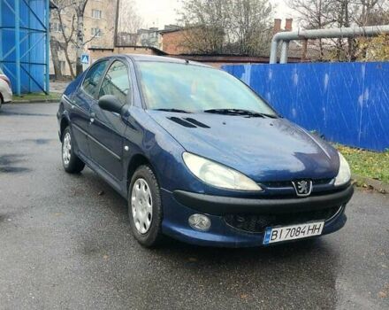 Синий Пежо 206, объемом двигателя 1.36 л и пробегом 184 тыс. км за 2850 $, фото 1 на Automoto.ua