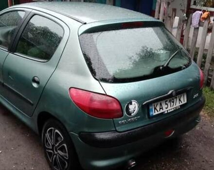 Зелений Пежо 206, об'ємом двигуна 1.36 л та пробігом 370 тис. км за 3000 $, фото 10 на Automoto.ua