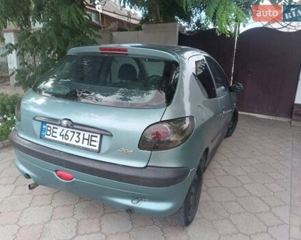 Зеленый Пежо 206, объемом двигателя 1.12 л и пробегом 280 тыс. км за 2800 $, фото 6 на Automoto.ua