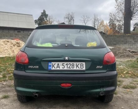 Зелений Пежо 206, об'ємом двигуна 1.4 л та пробігом 3 тис. км за 3700 $, фото 5 на Automoto.ua