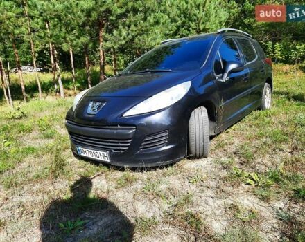 Черный Пежо 207, объемом двигателя 1.56 л и пробегом 215 тыс. км за 5000 $, фото 1 на Automoto.ua