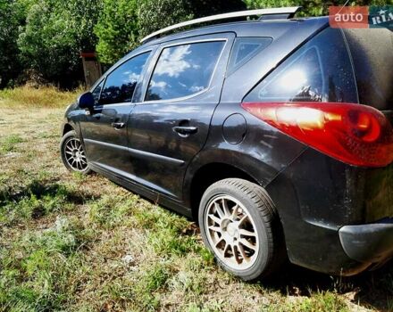 Черный Пежо 207, объемом двигателя 1.56 л и пробегом 215 тыс. км за 5000 $, фото 4 на Automoto.ua