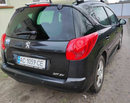 Чорний Пежо 207, об'ємом двигуна 1.6 л та пробігом 292 тис. км за 6000 $, фото 1 на Automoto.ua