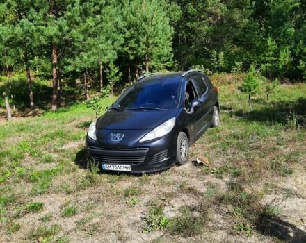 Черный Пежо 207, объемом двигателя 1.56 л и пробегом 215 тыс. км за 5000 $, фото 1 на Automoto.ua