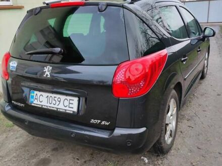 Чорний Пежо 207, об'ємом двигуна 1.6 л та пробігом 292 тис. км за 6000 $, фото 1 на Automoto.ua