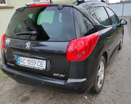 Чорний Пежо 207, об'ємом двигуна 1.6 л та пробігом 292 тис. км за 6000 $, фото 1 на Automoto.ua