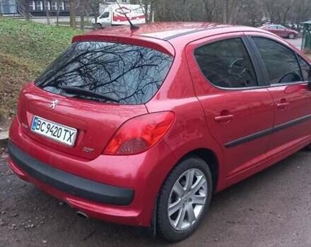 Красный Пежо 207, объемом двигателя 1.65 л и пробегом 129 тыс. км за 5700 $, фото 1 на Automoto.ua