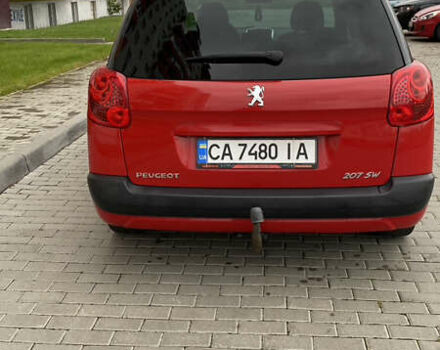 Красный Пежо 207, объемом двигателя 1.56 л и пробегом 265 тыс. км за 5500 $, фото 10 на Automoto.ua