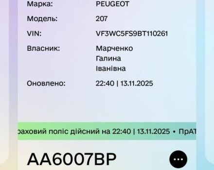 Красный Пежо 207, объемом двигателя 1.6 л и пробегом 100 тыс. км за 6500 $, фото 1 на Automoto.ua