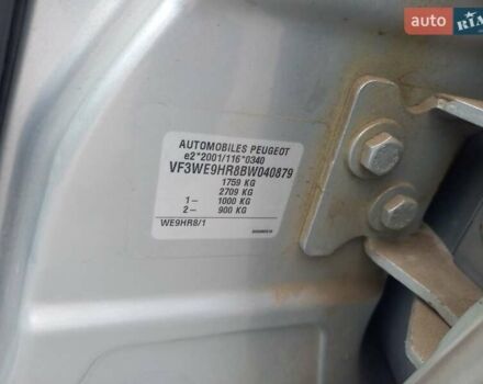 Серый Пежо 207, объемом двигателя 1.6 л и пробегом 200 тыс. км за 4600 $, фото 18 на Automoto.ua
