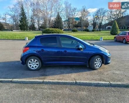 Синий Пежо 207, объемом двигателя 1.4 л и пробегом 196 тыс. км за 3999 $, фото 1 на Automoto.ua