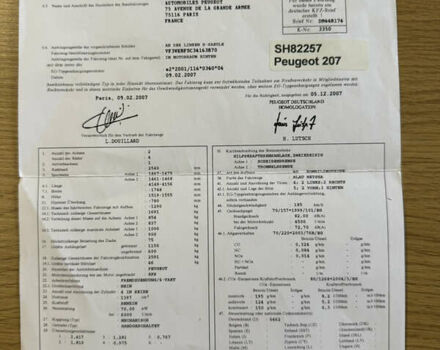 Синій Пежо 207, об'ємом двигуна 1.4 л та пробігом 122 тис. км за 5250 $, фото 22 на Automoto.ua