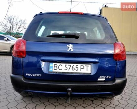 Синий Пежо 207, объемом двигателя 1.4 л и пробегом 250 тыс. км за 3800 $, фото 9 на Automoto.ua