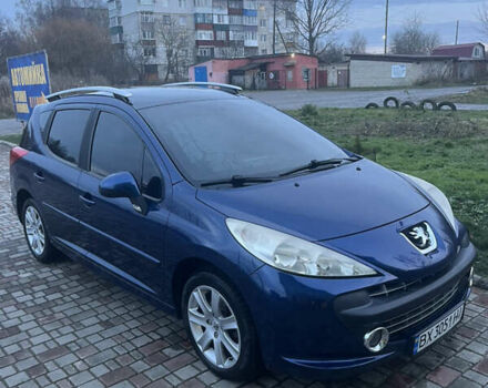 Синий Пежо 207, объемом двигателя 1.56 л и пробегом 192 тыс. км за 5300 $, фото 1 на Automoto.ua